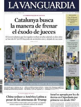 Cover of La Vanguardia (1st Edition)