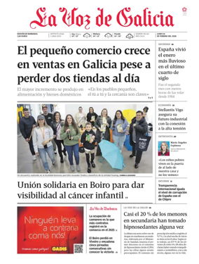 Cover of La Voz de Galicia (Barbanza)