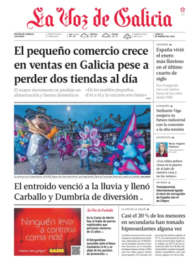 Cover of La Voz de Galicia (Carballo)