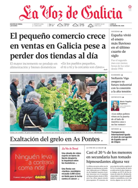 Cover of La Voz de Galicia (Ferrol)