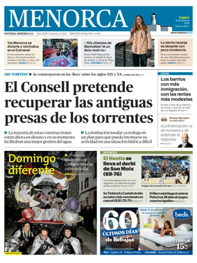 Cover of Menorca Diario Insular