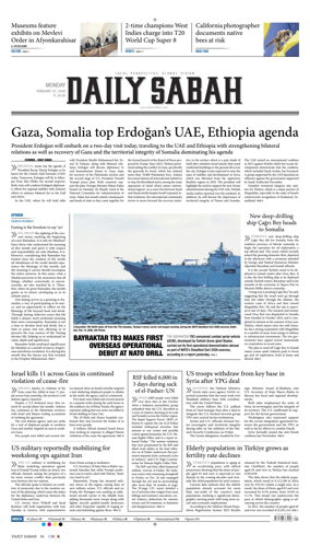 Cover of Daily Sabah (Turkey)