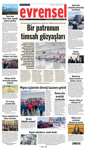 Cover of Evrensel Gazetesi