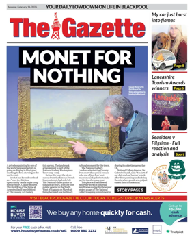 Cover of Blackpool Gazette