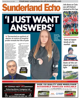 Cover of Sunderland Echo