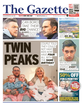 Cover of Teesside Evening Gazette