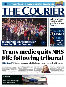 Cover of The Courier & Advertiser (Fife Edition)