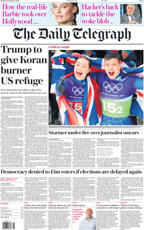Cover of The Daily Telegraph