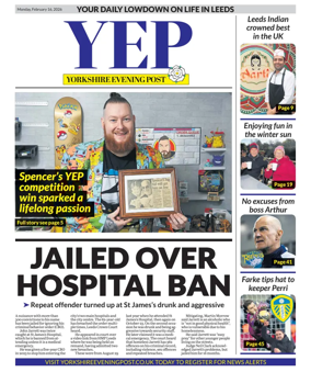 Cover of Yorkshire Evening Post
