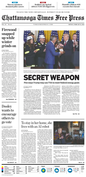 Cover of Chattanooga Times Free Press