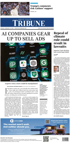 Cover of Great Falls Tribune