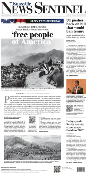 Cover of Knoxville News Sentinel