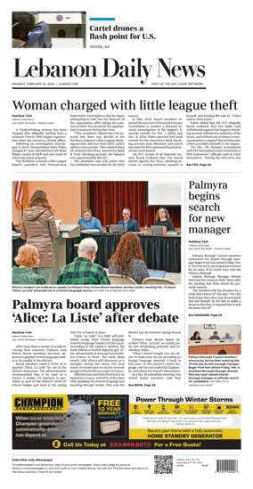 Cover of Lebanon Daily News