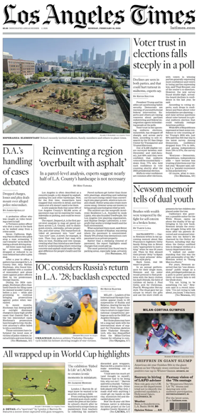 Cover of Los Angeles Times