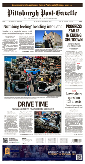 Cover of Pittsburgh Post-Gazette