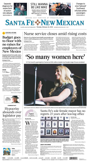 Cover of Santa Fe New Mexican