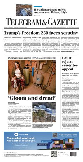 Cover of Telegram & Gazette