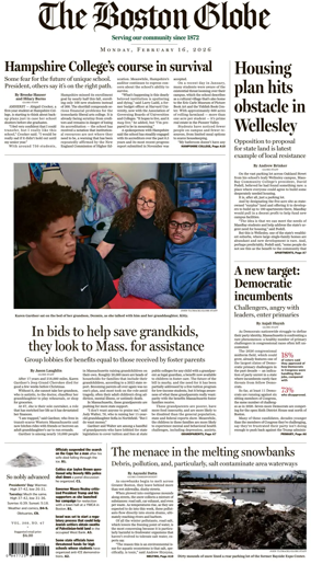 Cover of The Boston Globe