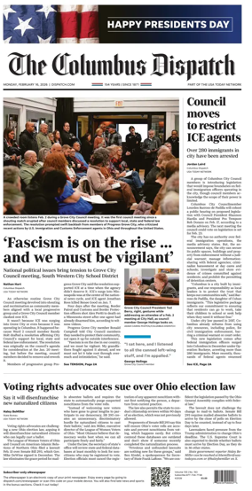 Cover of The Columbus Dispatch