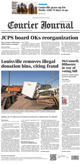 Cover of The Courier-Journal (Louisville)