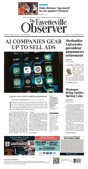 Cover of The Fayetteville Observer