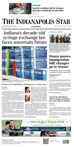 Cover of The Indianapolis Star