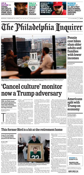 Cover of The Philadelphia Inquirer