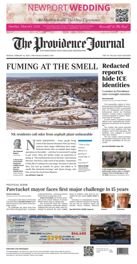 Cover of The Providence Journal