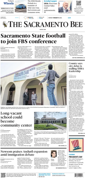 Cover of The Sacramento Bee
