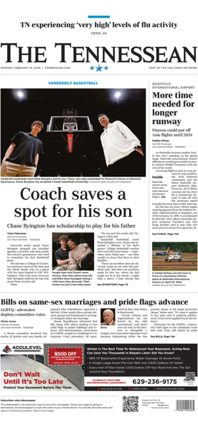 Cover of The Tennessean