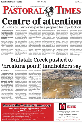 Cover of Deniliquin Pastoral Times