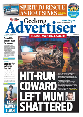 Cover of Geelong Advertiser