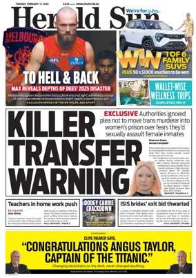 Cover of Herald Sun