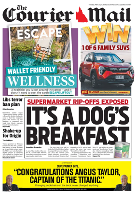 Cover of The Courier-Mail