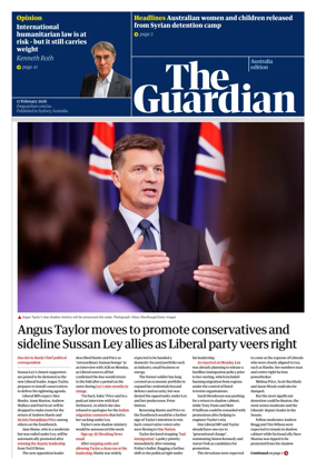 Cover of The Guardian Australia
