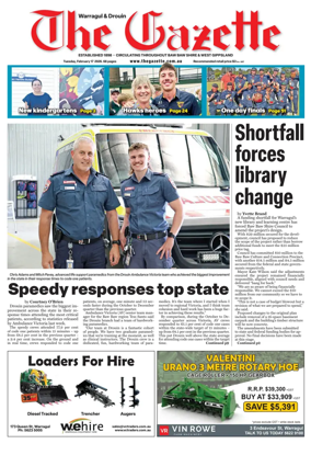 Cover of Warragul & Drouin Gazette