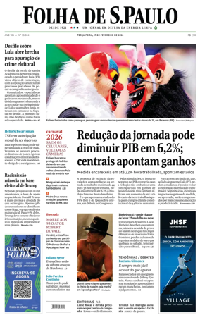 Cover of Folha de S.Paulo