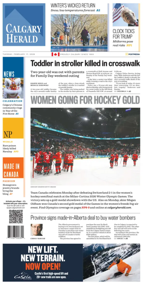 Cover of Calgary Herald