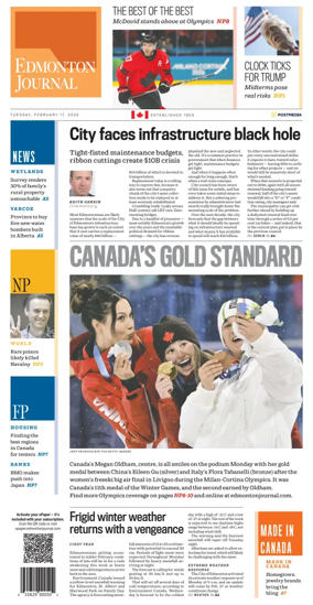 Cover of Edmonton Journal