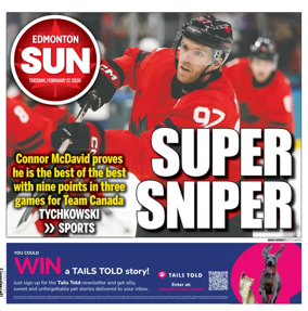 Cover of Edmonton Sun