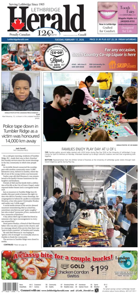 Cover of Lethbridge Herald