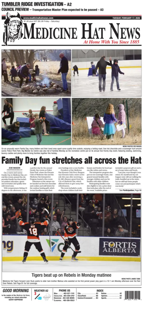 Cover of Medicine Hat News