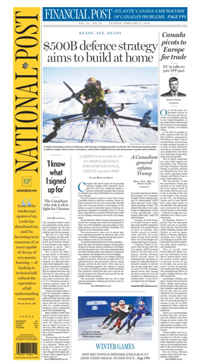 Cover of National Post - (National Edition)