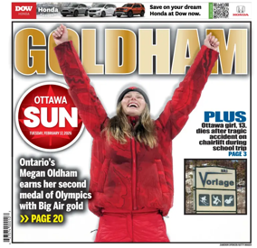 Cover of Ottawa Sun