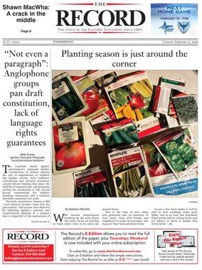 Cover of Sherbrooke Record