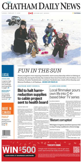 Cover of The Chatham Daily News