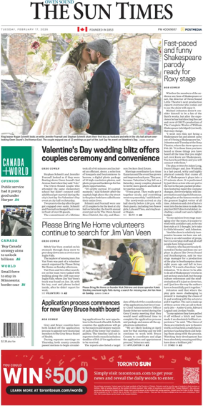 Cover of The Sun Times (Owen Sound)