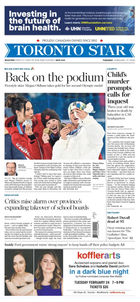 Cover of Toronto Star