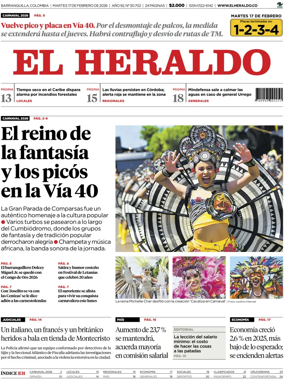 Cover of El Heraldo (Colombia)
