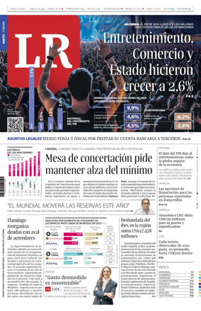 Cover of La Republica (Colombia)